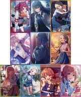 Set of 10 items "Gakuen idol Master Trading Double-sided Illustration Card" C105 goods