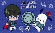 Rin Itoshi x Pochakko Business Card-style Card "Blue Rock x Sanrio Character Drivers" Eligible Products Purchase benefits