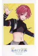 Wild chervil Katsuki Cheki style mini photo card "Virtual YouTuber Hoshi Meguri Gakuen Ruffle KUJI" F-11 Prize