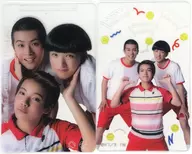 Original Random Clear Card by Koto OYAMA (Satoshi HORIO), Nakamutsu KATO (Katsuro KATO), and Koto Minato NAKAGAWA (Katsuo MIZUNO) Seigaku & Tachibana, Sanada, Yanagi, Yagyu "Musical 『 THE PRINCE OF TENNIS 』 4th Season Seigaku vs Higa"