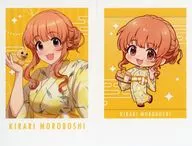 Moroboshi Kirari "idol Master Cinderella Girls ×RAKUCAFE Trading Cheki Style Card 2 Sheets"