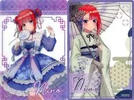 中原野二乃透明卡片2枚SETD獎