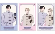 Akihito Kuji & Sae Takatsuki (Pajama ver.) Ms. Kaoruko Miyama Illustration card 3-pack set ver. B "Perfect addiction"