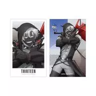 13(サーティーン)＆塵 イラストカード2枚セット 「#コンパス2.0 戦闘摂理解析システム」