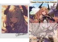 Olivia Illustration Card & Postcard 「 GRANBLUE FANTASY - Granblue Fantasy - 」 2020 Valentine's Day White Day Campaign