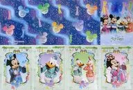 Set of 4 postcards with live-action pattern "Disney Tanabata Days 2018" Tokyo Disney Resort only