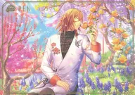 Ren Jinguji Temple "Utano Prince Sama ♪ Shining Live in Animate Setsugetsuka Fair Trading A5 Stand Post Card Setsugetsuka Ver."