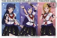 Privilégio de compra do produto sujeito "Idol Master 1,000,000 Live! Theater Days 4 th Anniversary in AKIHABARA" cartão postal especial de Shizuka Mogami, Anna MOCHIZUKI e Hyakumo 瀬莉 O "Idol Master 1,000,000 Live! Theater Days 4 th Anniversary in AKIHABARA"