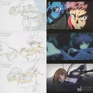 Kojo, Fushiguro and Kugizaki Famous Scene Postcard 6-Pack Set "Anime Jujutsu Kaisen Exhibition Early Period 『 呪胎 Taiten 』 『 Young Fish and Reversed Punishment 』 Edition" Venue Limited