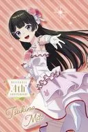 "Nijisanji 4th ANNIVERSARY fair in animate" postcard with Tsukino Mito River message, Nijisanji official store Purchase benefits.