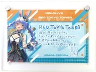 "Virtual YouTuber Hololive x RED ° TOKYO TOWER" Poker Set Purchase benefits, a postcard with a message from Peko Usaida.