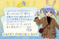 兔田PEKOA帶信息明信片兔田PEKOA生日冰注文特典