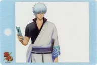 "GINTAMA Trading Clear Postcard Mobile Phone Ver." by Gintoki Sakata (horizontal type)