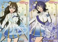 Shizuku Sakurazaka & Asaka Karin members reproduced with signature postcard "Blu-ray Nijigasaki Gakuen School idol Club Special Limited Edition 6" Gamers Purchase benefits