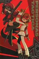 Goro Akechi & Kasumi Yoshizawa "Persona 5 タクティカ hot stamping Postcard" PERSONA 3 Reload & Persona 5 Tactica x Karaoke Maneki-neko Goods