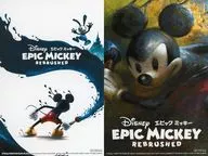 2 Mickey Mouse postcards "PS5/Switch Soft Disney Epic Mickey : Rebrushed" Geo Purchase benefits