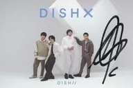 Masaki Yabe with handwritten signature original postcard "DISH// 4th Album 『 X 』 Release Commemoration Online Individual Autograph Event" participation bonus