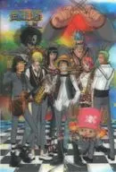 Wheat Straw Pirates (band) Heart Art Collection 3D lenticular postcard "ONE PIECE"