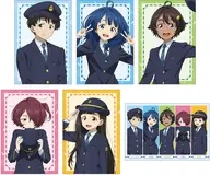 [New] 6-pack set of group drawing postcards Station attendant ver. "There are too many losing heroines!"