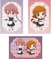 ヤチヨ＆ポン子 ポストカード3枚セット ちびキャラ モーニングスタッフver. 「アポカリプスホテル」