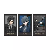 セバスチャン＆シエル 描き下ろし インスタントカメラ風イラストカード3枚セット 「TVアニメ 黒執事 -寄宿学校編-」