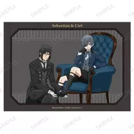 セバスチャン＆シエル 描き下ろし A5イラストカード 「TVアニメ 黒執事 -寄宿学校編-」
