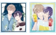 咲原拓海＆深森雪弥 緋汰しっぷ先生 描き下ろし パジャマver. アクリルカード2枚セット 「スノーホワイトの毒に染む」