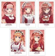 [新品] 集合 描き下ろし ショートケーキイメージコーデver. インスタントカメラ風イラストカード5枚セット 「五等分の花嫁＊」