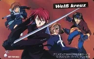 Aya / Ken Kitamura / Yoji / 4 pessoas no total "Wei β kreuz" アニメディア, Junho de 1998