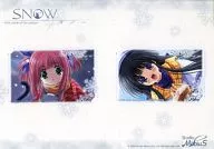 (2枚組) 雪月澄乃/若生桜花「SNOW [台紙付き]」 キャラクターカーニバル2003