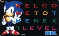 Sonic the Hedgehog "WELCOME TO THE NEXT LEVEL"