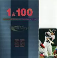 松井秀喜「1＆100/1997.4.27 通算100号/読売ジャイアンツ [台紙/カード付き]」