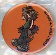 【オリジナル】缶バッジ LEO 全身/オレンジ(ヒメ + ユウ) 2003/HIME + YOU