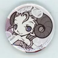 【オリジナル】缶バッジ ARIES バストアップ/ホワイト (ヒメ + ユウ) 2002/HIME + YOU