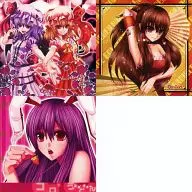 【東方Project】ステッカー3枚セット 優曇華院＆フラン＆レミリア＆霊夢(夕華ののこ) C77/コロコロうどん