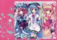 [Toho Project] Clear Bookmark 3-Pack Set Saigyo Temple Yushi & Hinanai Amako & Fran doll Scarlett (Kazuha Mocha & シロガネヒナ & Kazuki Azumi) 10th Hakure-jinja Annual Grand Festival / Choco Latte × MILK BAR×Come Through