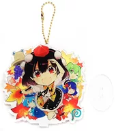 【東方Project】台座付きBIGサイズアクリルキーホルダー 風神録ver 射命丸文(azmaya) 第4回博麗神社秋季例大祭/あまず