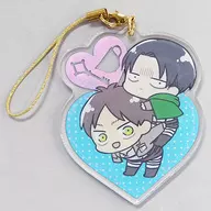 【進撃の巨人】アクリルストラップ リヴァイ＆エレン・イェーガー(みなゆき) 超壁外調査博2018/ 99LBT