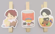[Shingeki no Kyojin] Wood Clip (3 tipos) Set : Sargento Rivai e ellen Yeager (Yu) / retromonica