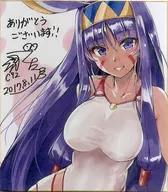 [直筆サイン入り]【Fate シリーズ】複製色紙 水着ver ニトクリス(こたつ-小龍-) C92/KOTATSU ROOM 特典
