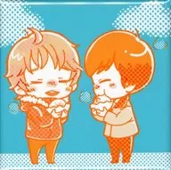 【おっさんずラブ】スタンドピン缶バッジ 肉まん絵柄 ハルタ＆ハセガワ