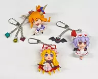 【 Toho Project 】 Keychain Set (Akaneya & Fujisaki Shiro) / White Canvas