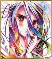 [with handwritten signature] [NO GAME NO LIFE] Mini Colored Paper White (Yu Kamiya) C100/pixelphantom