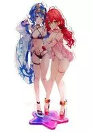 [Virtual YouTuber] Acrylic Stand Swimwear ver Sakura Miko & Hoshimachi Usui (Ice Vegetable) C102 / Acorn Neko