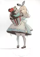 【BIG壓剋力立牌愛麗絲夢游仙境×巧剋力(赤倉)赤倉首次個人展Ludique/pixiv WAEN GALLERY
