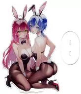 [Virtual YouTuber] Bunny Girl miComet Acrylic Stand 30 cm Version Sakura-Miko & Hoshigai Suisei (Motsu-Nuki) C103 / Motsu-Nuki horumon offal meat