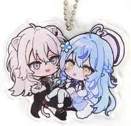 [Virtual YouTuber] Shishigami Acrylic Key Holder 獅白 Botan & Yukihana Lami (sui) C104 / Yuri = 18L