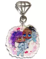 [Pokémon] Acrylic Key Holder Wedding Ackey ダンデ & Kibana (Late) / Chocolate Mountain