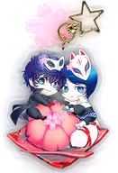 【ペルソナ】放課後デートアクリルキーホルダー ジョーカー＆フォックス(李斎) /Black Lotus