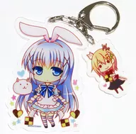 【ご注文はうさぎですか?】アクリルキーホルダー ココア＆チノ(ななみやりん) /ビタークラウン